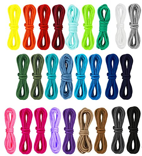 Paracord Set, Gukasxi 26 Stück 4mm Paracord Schnur 550 Paracord Seile, 26 Farben 10 Fuß Paracord Armband Paracord 550 Nylonseil Schnüre für Outdoor Sport DIY Armbänder Schlüsselanhänger Hundehalsband
