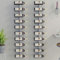 Tidyard 2 STK. Wand Weinregal für 10 Flaschen Metall Flaschenregal Hängeregal Aufbewahrungsregal Hängend Wandmontage Weinflaschenregale für Küche, Esszimmer, Bar, Weiß Metall