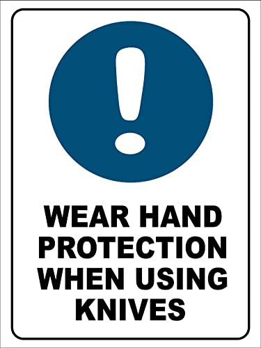 Warnschild Handschutz Tragen Personalisierte Gefahrenhinweis Retro Türschild 20X30Cm, Metallschild
