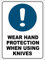 Warnschild Handschutz Tragen Personalisierte Gefahrenhinweis Retro Türschild 20X30Cm, Metallschild