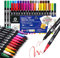 Artecho Dual Brush Pen Set 36 Farben, Filzstifte Dicke und Dünne, Pinselstifte set, Stifte für Bullet journal, Kalligraphie, Manga, Malbücher und Handlettering