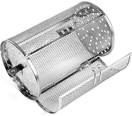 Omenluck Replacement Rotisserie Cage Air Fry Oven Rotating Drum Round Tumble Basket Rotisserie for Instant Air Fryer Accessories