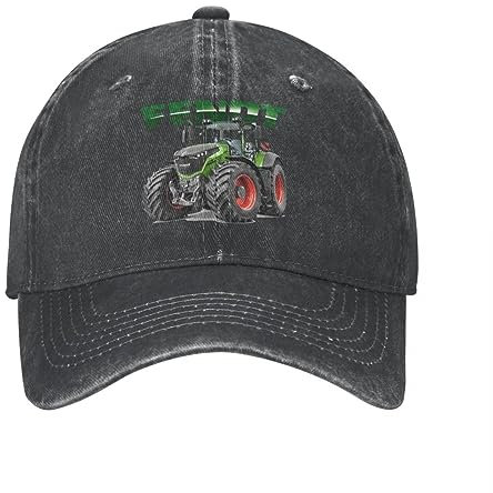 VIDOJI Baseballkappe Klassisch lässig Deutsche Traktoren Männer Frauen Baseballkappen Farmer Landwirtschaft Distressed Baumwolle Hüte Retro Outdoor Sommer Snapback Cap
