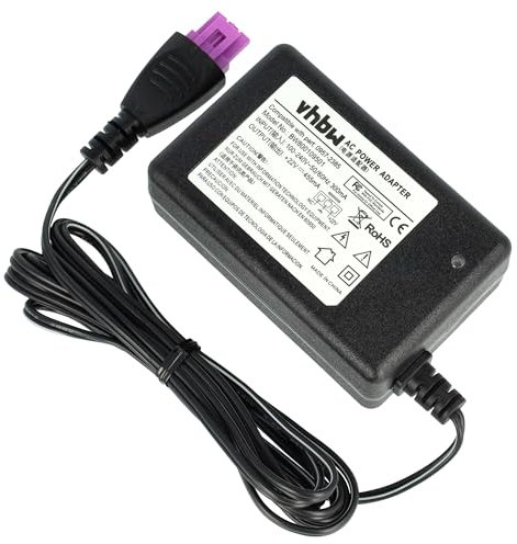 vhbw Netzteil kompatibel mit HP DeskJet Ink Advantage 1515 All-in-One, 1516 All-in-One, 2545 All-in-One, 1010 Drucker - 200 cm