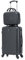 CELIMS - 20 inch Carry-On Luggage with Vanity Case | Toiletry Case | 20 inch Cabin Suitcase | Lightweight ABS Hard Shell | Black