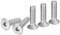 DTGN Vis à Tête Cylindrique à Embase Hexagonale M10-1.5 x 40mm, Lot de 10 Vis à Tête Plate en Acier Inoxydable 304, Filetage Complet, Boulons Fraisés.