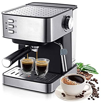 Coffee Machines 1.6L Electric Espresso Coffee Machine Coffee Grinder 15 Bar Express Electric Foam Coffee Maker Kitchen Appliances Gift Traditional Pump Espresso Machine Automatic Espresso Machines