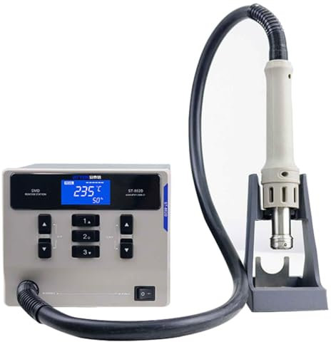 ATTEN ST-862D bleifreie Heißluftpistole Lötstation Intelligente Digitalanzeige 1000W ST862D Rework-Station Für PCB-Chip Löten Reparatur Löten Heißluft-Heißluftpistole mit LCD-Display