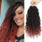 Goddess Locs Lot de 6 paquets de cheveux synthétiques courts pré-bouclés au crochet avec extrémités bouclées (30,5 cm, 1B/350)