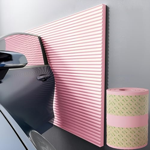 Paneles Decorativos para Pared, Cabecero Tapizado Grosor 1 cm, Cabeceros Acolchados Anti Choques, Protector Esquinas Pared para Cochera, Cabezal Cama, Muebles, Esquinas y Bordes Puertas ( Color : Pink