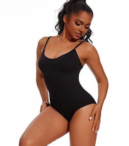 BDSHUNBF Body Gainant Femme Ventre Plat,Body Sculptant Minceur Ventre Plat,Shapewear Bodysuits Gaine Amincissante Body Shaper avec Bretelles Ajustable,Body Sculptant Femme Gainant Bodysuit Shapewear