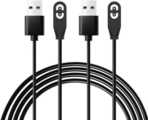 2 Pack 3.3FT USB Charger Cable for AfterShokz Aeropex AS800 Bone Conduction Headphones Compatible with OpenComm ASC100SG/Shokz OpenRun Pro/OpenRun/OPENRUN PRO Mini/OpenRun Mini power Adapter Cord