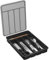 Lifewit Caja de Organizador de Cuberteros Con Tapa, Bandeja Utensilios de Plástico para Cajon Cocina Encimera, Caso de almacenamiento para Cuchillo/Cuchara/Tenedor/Vajilla, 5 compartimentos, Negro