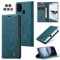 owlhold Handyhülle für Samsung Galaxy A21s Hülle, Premium Lederhülle Weiches Vintage-Nubukleder Faltbare Ständer Klapphülle Kartenfach Standfunktion stoßfest Schutzhülle für Samsung A21s - Blaugrün