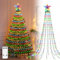 Lichterkette Weihnachtsbaum mit Stern Spitze, 2.5M 400LEDs Weihnachtslichterkette mit Stecker für Innen Außen,Baum Lichtervorhang Fernbedienung für 150, 180, 240,300cm Tannenbaum(RGB)