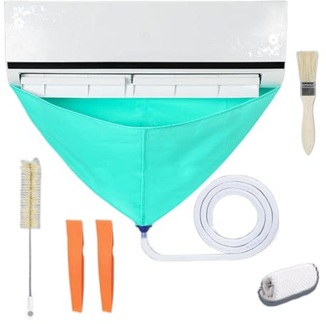 Klimaanlagen-Reinigungsabdeckung – Pflegeset für Split-Klimaanlage, wasserdichte Abdeckung für Split-Klimaanlage, Wandreiniger für Split-Klimaanlage, Staubschutz, langlebig, Beutel