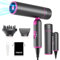 7MAGIC Travel Ionic Hair Dryer, Lightweight Foldable Blow Dryer with Diffuser for Curly Hair & Constant Temperature Care, Anti-Hair Suction Technology Hairdryers for Women, Gray