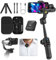 S2 Mic Stabilisateur de cardan pour smartphone avec microphone cravate sans fil, tige d'extension intégrée de 18 cm et lumière de remplissage, cardan professionnel à 3 axes pour iPhone et Android pour