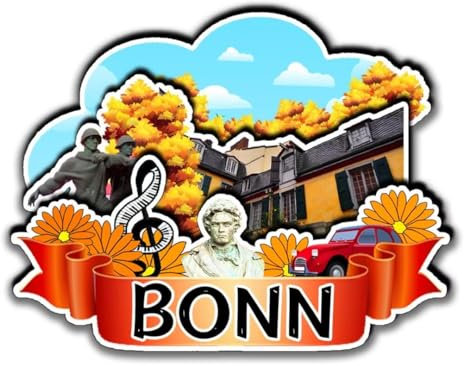 Bonn Deutschland Kühlschrankmagnet 3D Holzhandwerk Lustige Stadt Reise Souvenir Sammlung Zuhause Küche Büro Dekoration
