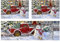 Alfombras de cocina de Navidad juegos de 3 muñecos de nieve y camión rojo Mat de cocina navideña alfombra de Navidad lavable de máquina para lavar la máquina para la cocina, puerta, pasillo, alfombra