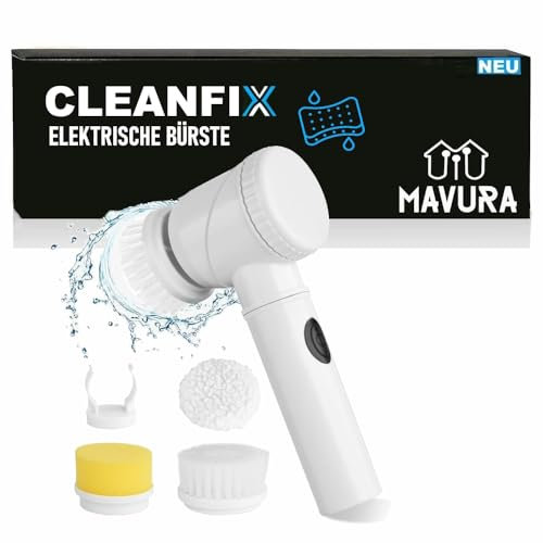 CLEANFIX Elektrische Power Spin Scrubber Akku Bürste Badezimmer