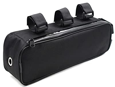 Restikiant Fahrrad Beam Tasche Batterie Kontrolleur HäNgen Festrohrrahmen Fahrradtasche Li-Ion Aufbewahrung Wasserdicht 32X9X10.5Cm Radfahren