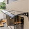 Aluminium + Polycarbonat Haustür Vordach für Schneeschutz und Imprägnierung Moderne Markise für Veranda Terrasse Dach Balkon