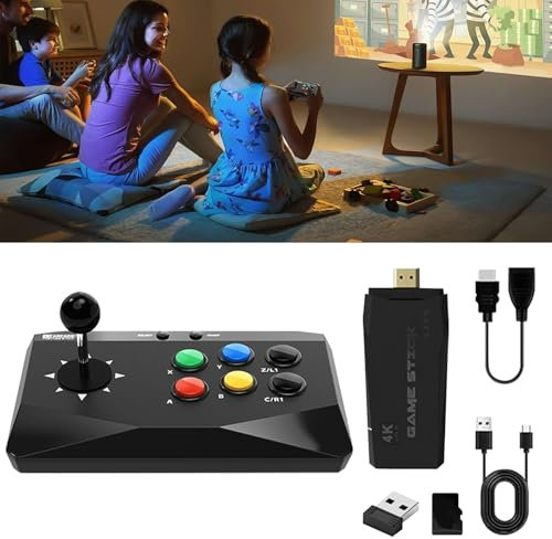 Consola Retro, 10000+ Games Retro Game Console con 9+ Simulador, Consola Retro Portatil con Mando De Juego Inalámbrico 2.4G, Emulador Consola Retro para Niños y Adultos