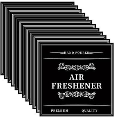 12 x Badezimmer-Aufkleber für Handseife, Seife, Shampoo, Conditioner, Körperwaschflaschen