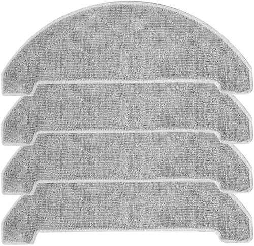 YUETTYY 4/8 Pcs Replacement Mop Cloth, Microfiber Mop Cloth Pads for Vexilar Robot Vacuum Cleaner Parts Accessories,Washable Reusable Mop Pad (4 PCS)