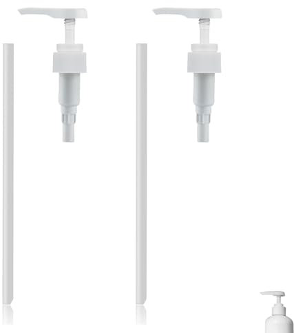 2 Stück Dosierpumpe 1L Sirup für Best Body Nutrition Vital Drink,Pumpspender Sirup,Dosierspender Sirupspender Wiederverwendbar mit Schläuchen,Pumpaufsatz für Flaschen,Dosierpumpen für Monin Shampoo