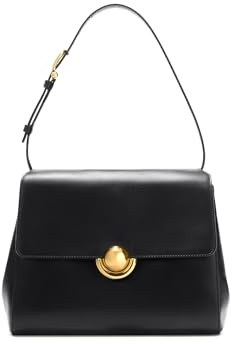 Furla Leder Handtasche Abendtasche Vitello Varenne Domus Top Handle Bag Nero schwarz