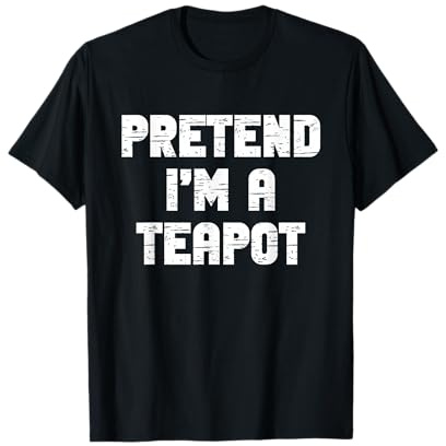 Halloween Pretend I'm A Teapot Costume Lazy Kids Tea-Pot T-Shirt