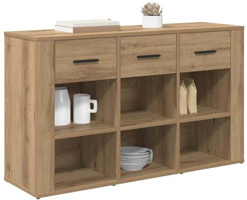 vidaXL Sideboard Artisan-Eiche 100 x 30 x 59,5 cm Holzwerkstoff