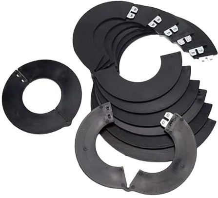 Colcolo 8 rondelles de Calage pour axe de Godet d'excavatrice - Pièces de Rechange pour Atelier et réparation - Accessoires pour excavatrices, 6 Cm X 0.5 Cm