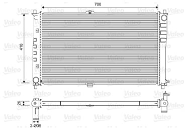 Valeo Kühler, Motorkühlung 701602 | Kompatibel mit: KIA CARNIVAL / GRAND CARNIVAL III, CARNIVAL I, CARNIVAL II