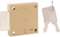 Vachette - Serrure en applique emboutie 5064, Déverrouillage par clé, Métal, 0.14 kg, 1 pièce, Axe à 20 mm, Longueur du cylindre 18 mm, Armoire, Porte
