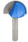 a15012000ux0527 Carpenter Woodworking 1/4 Bit x 1 Zoll 2 Flöten Core Box Router Bit