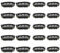 OLRWSLG 100 Stück Perücken Clips U Form Metall Haarteil Clips 6 Zähne Kämme Clips Schwarz Perücke Tressenclips aus Edelstahl, für DIY-Haarverlängerungen (3.2x1.6cm & 2.8x1.4cm)