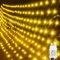 OBOVO LED Lichterkette Netz 3*2M, 200 LED Weihnachtsbeleuchtung Lichternetz mit Speicherfunktion und Timer, 8 Beleuchtungsmodi Warmweiß Lichterkette mit Stecker für Innen/Außen Weihnachten Party Deko