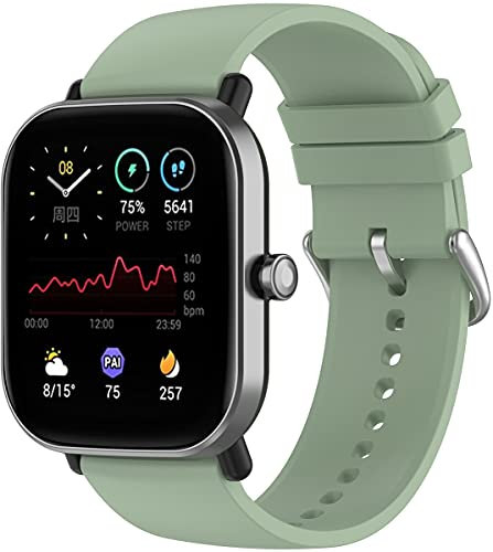 Shieranlee Cinturino 20mm in Morbido Silicone Compatibile con Amazfit GTS 2mini, GTS2, GTS2E, BIP, AGPTEK, Blackview BV-ID205G, BV-X2, ASWEE