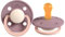 Rebael Fashion Schnuller | Naturkautschuk/Latex | Hergestellt in Dänemark | BPA-Frei | Sauger in Kirschform | Misty Pearly Poodle, Größe 1 (0-6 Monate)