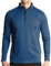 Men's Spring Autumn 1/4 Zip Sports Long Sleeve T Shirt Casual Gym Jogging Quick-Dry Polo Shirts Outdoor Warm Hiking Fishing Pullover Blue XL