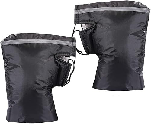YJZQ Moufles Chaud Manchon de Guidon Gants de Protection Gants de Moto d'hiver Amovible Sports Gant étanche Scooter Vélo Cyclisme