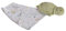 Tikiri 8597203 Schmusetuch Schildkröte, Schnuffeltuch für Babys und Kinder ab 0+ Monaten, 30cm