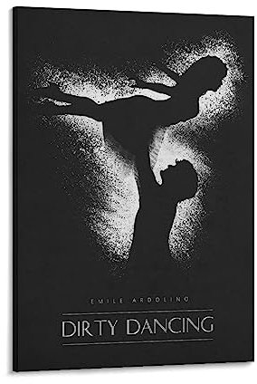 FLYUFO Dirty Dancing Poster Klassische Filmplakate Poster Malerei Leinwand Wandkunst Wohnzimmer Poster Malen