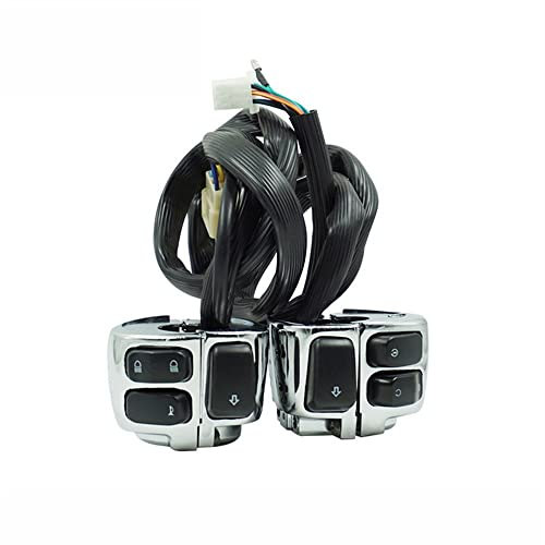BONFUN Lichtschalter am Lenker Für H.a.r.l.e.y D.a.v.idson Sportster Motorrad 25 Mm Lenkerschalter Kabelbaum Horn Blinker Lichtschalter