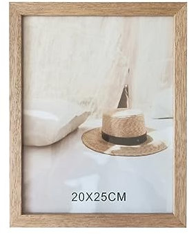 LIN HOME RS02184 Marco de Foto 20 x 25 cm para Decoración Madera MDF con Soporte y Panel Cristal