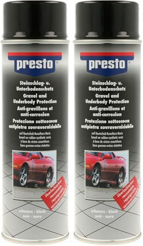 Presto 306024 Steinschlag-Unterbodenschutz schwarz 500 ml (Packung mit 2)