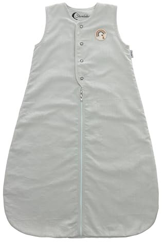 Sterntaler Unisex Baby 90cm Edda Schlafsack, helltürkis, 90